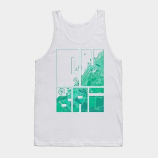 Dubai, UAE City Map Typography - Watercolor Tank Top